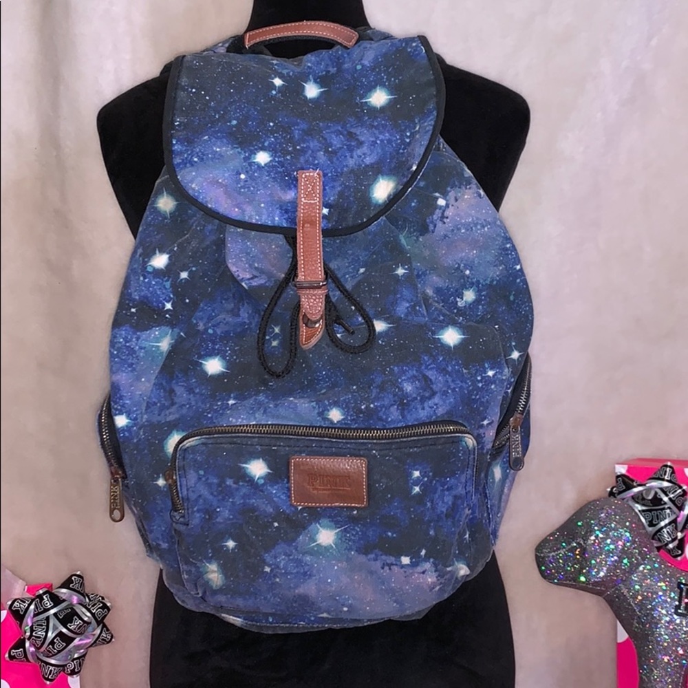 Rare Victoria’s Secret Pink Galaxy Backpack